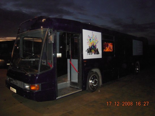 outside view of the bus