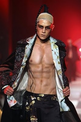 British fashion designer John Galliano, part of his men's Fall Winter 2010-2011 fashion collection, Paris, 1