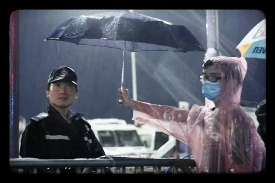 central student protest umbrella 1